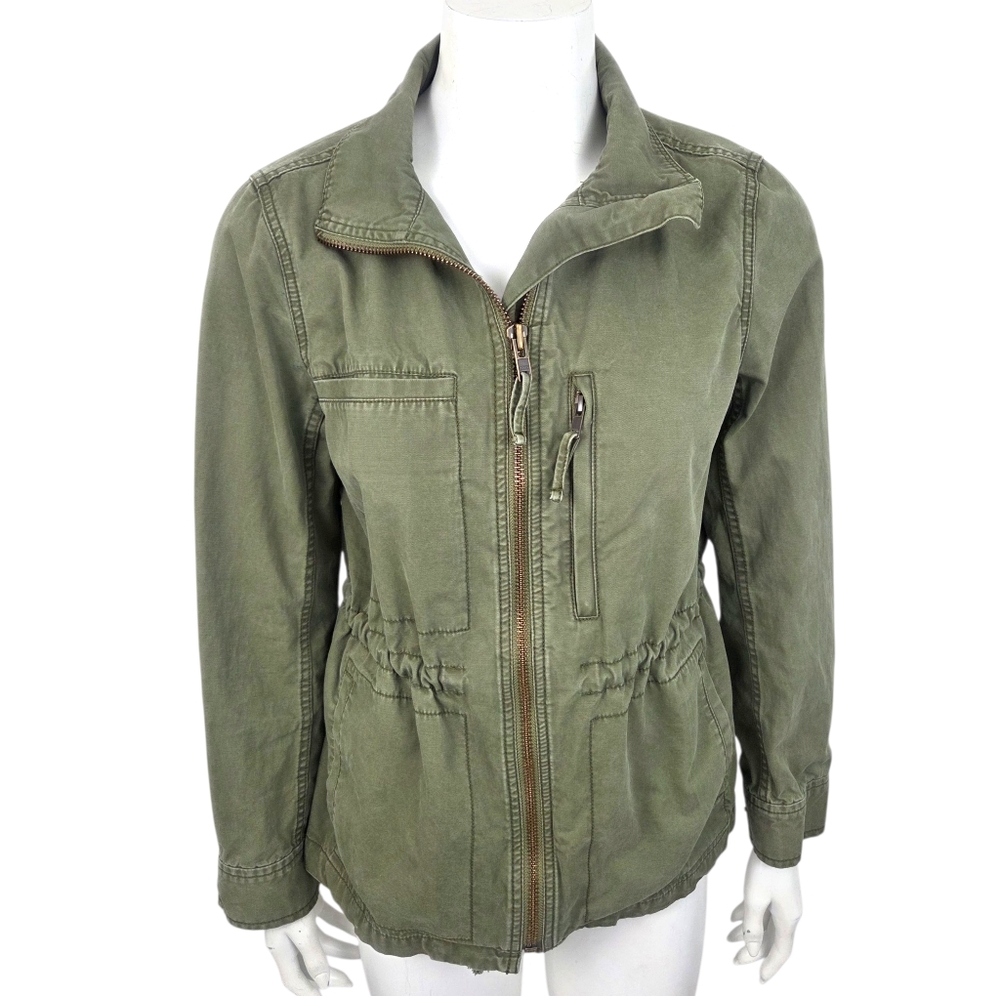 Madewell Barn Coat Military  Chore Field Coat Womens Large Green Military Army